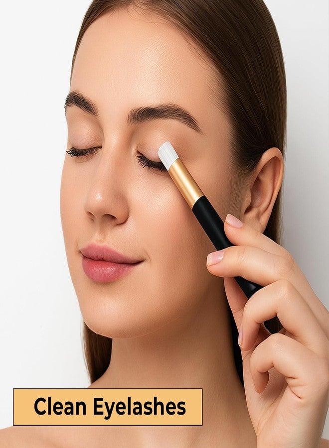Larrel Lash Brushes for Cleansing, 10 Pcs Reusable Washable Lash Cleaning Brush Lightweight Portable Eyelash Lashes Shampoo Brush for Facial Nose Cleansing (Black) - Image 4